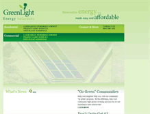 Tablet Screenshot of greenlightenergysolutions.com